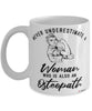 Osteopath Mug Never Underestimate A Woman Who Is Also An Osteopath Coffee Cup White