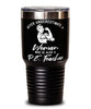 P.E. Teacher Tumbler Never Underestimate A Woman Who Is Also A P.E. Teacher 30oz Stainless Steel Black
