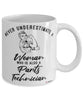 Parts Technician Mug Never Underestimate A Woman Who Is Also A Parts Tech Coffee Cup White