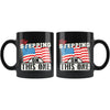 Patriot American Flag Mug Try Stepping On This One 11oz Black Coffee Mugs