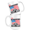 Patriot American Flag Mug Try Stepping On This One 15oz White Coffee Mugs