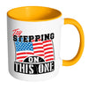 Patriot American Flag Mug Try Stepping On This One White 11oz Accent Coffee Mugs