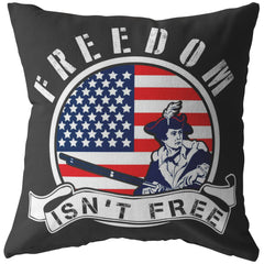 Patriot American Flag Pillows Freedom Isnt Free