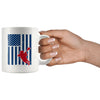 Patriot Lacrosse Mug Lacrosse American Flag 11oz White Coffee Mugs