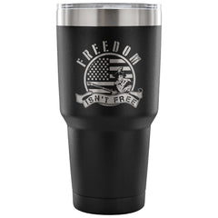 Patriot US Flag Travel Mug Freedom Isn't Free 30 oz Stainless Steel Tumbler