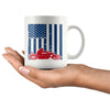 Patriotic American Flag Motorcycle Biker Mug 11oz White Coffee Mugs