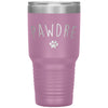 Pawdre Dog Dad Cat Dad Tumbler for Pet Owner Laser Etched 30oz Stainless Steel Tumbler