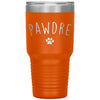 Pawdre Dog Dad Cat Dad Tumbler for Pet Owner Laser Etched 30oz Stainless Steel Tumbler