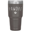 Pawdre Dog Dad Cat Dad Tumbler for Pet Owner Laser Etched 30oz Stainless Steel Tumbler