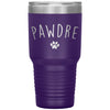 Pawdre Dog Dad Cat Dad Tumbler for Pet Owner Laser Etched 30oz Stainless Steel Tumbler