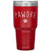 Pawdre Dog Dad Cat Dad Tumbler for Pet Owner Laser Etched 30oz Stainless Steel Tumbler