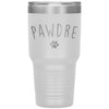 Pawdre Dog Dad Cat Dad Tumbler for Pet Owner Laser Etched 30oz Stainless Steel Tumbler