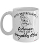 Payables Clerk Mug Never Underestimate A Woman Who Is Also A Payables Clerk Coffee Cup White