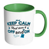 PC Tech Mug Keep Calm And Turn It Off And On White 11oz Accent Coffee Mugs