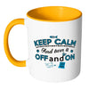 PC Tech Mug Keep Calm And Turn It Off And On White 11oz Accent Coffee Mugs