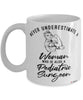 Pediatric Surgeon Mug Never Underestimate A Woman Who Is Also A Pediatric Surgeon Coffee Cup White