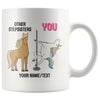 Personalized Funny Unicorn Stepsister Mug Gift From Brother Sister Birthday Gift White Coffee Mug