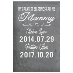 Phil Lue Personalized Mothers Day Gift Canvas Print My Greatest Blessings Call Me Mom