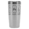 Photographer Camera Travel Mug Eat Sleep Shoot 20oz Stainless Steel Tumbler