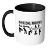 Physical Therapy Exercise Mug Keep Moving White 11oz Accent Coffee Mugs
