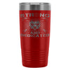 Pitbull Gym Travel Mug Strong And Dedicated 20oz Stainless Steel Tumbler