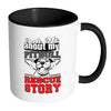 Pitbull Mug Ask Me About My Pitbull Rescue Story White 11oz Accent Coffee Mugs