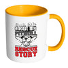 Pitbull Mug Ask Me About My Pitbull Rescue Story White 11oz Accent Coffee Mugs