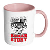 Pitbull Mug Ask Me About My Pitbull Rescue Story White 11oz Accent Coffee Mugs