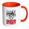 Pitbull Mug Ask Me About My Pitbull Rescue Story White 11oz Accent Coffee Mugs