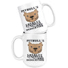 Pitbull Mug Loyalty Strength And Dedication 15oz White Coffee Mugs