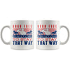 Pitbull Patriot Mug Born Free Fighting To Stay That Way 11oz White Coffee Mugs