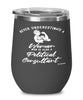 Political Consultant Wine Glass Never Underestimate A Woman Who Is Also A Political Consultant 12oz Stainless Steel Black
