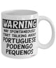 Portuguese Podengo Pequeno Mug May Spontaneously Start Talking About Portuguese Podengo Pequenos Coffee Cup White