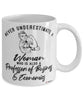 Professor of Business Economics Mug Never Underestimate A Woman Who Is Also A Professor of Business Economics Coffee Cup White