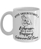 Professor of Environmental Science Mug Never Underestimate A Woman Who Is Also A Professor of Environmental Science Coffee Cup White