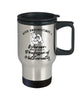 Professor of Mathematics Travel Mug Never Underestimate A Woman Who Is Also A Professor of Mathematics 14oz Stainless Steel