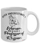 Professor of Russian Mug Never Underestimate A Woman Who Is Also A Professor of Russian Coffee Cup White