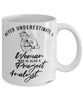 Project Analyst Mug Never Underestimate A Woman Who Is Also A Project Analyst Coffee Cup White