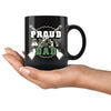 Proud Army Dad 11oz Black Coffee Mugs
