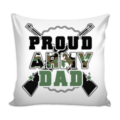 Proud Army Dad Graphic Pillow Cover