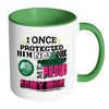 Proud Army Mom Mug I Once Protected Him Now White 11oz Accent Coffee Mugs