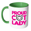 Proud Cat Lady Mug White 11oz Accent Coffee Mugs