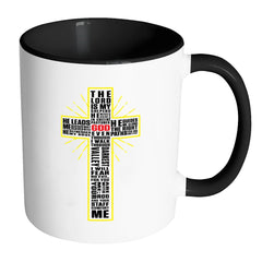 Psalm 23 Mug The Lord Is My Shepherd Prayer White 11oz Accent Coffee Mugs