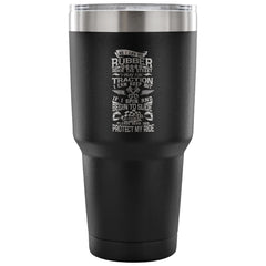 Racing Travel Mug As I Lay Rubber Down The Street I Pray 30 oz Stainless Steel Tumbler