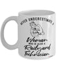 Railyard Technician Mug Never Underestimate A Woman Who Is Also A Railyard Tech Coffee Cup White