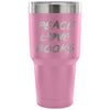 Reading Travel Mug Peace Love Books 30 oz Stainless Steel Tumbler