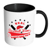 Real Baseball Moms Always Wave You In White 11oz Accent Coffee Mugs