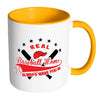 Real Baseball Moms Always Wave You In White 11oz Accent Coffee Mugs