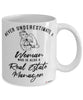 Real Estate Manager Mug Never Underestimate A Woman Who Is Also A Real Estate Manager Coffee Cup White