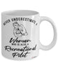 Recreational Pilot Mug Never Underestimate A Woman Who Is Also A Recreational Pilot Coffee Cup White